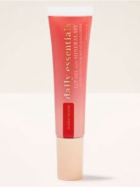 SPF-40 Essentials Lip Oil - Scarlet Bloom Pink-Red Gloss